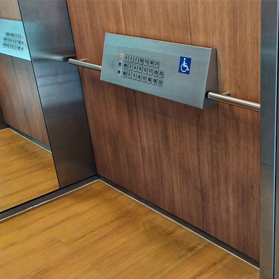 Disabled elevator buton panel