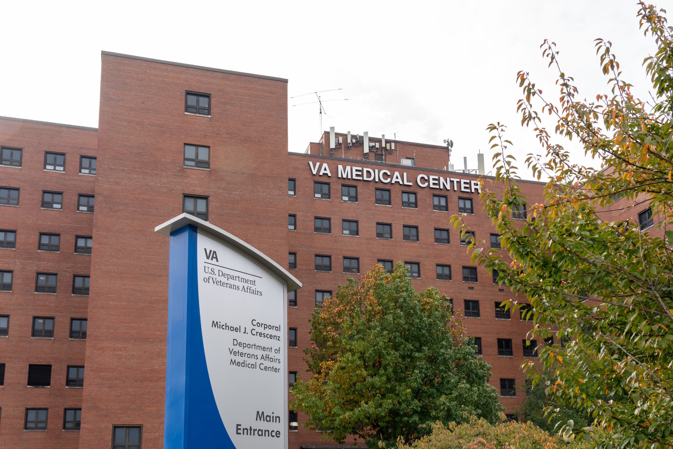 Outside view of VA medical center